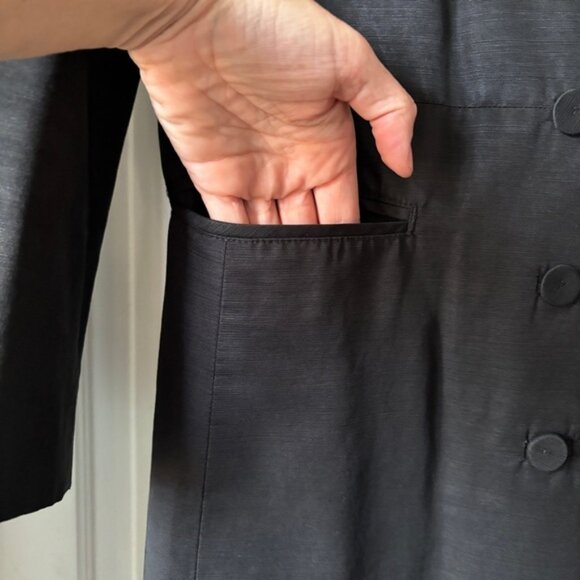 Club Monaco Women's Waxed Cotton Rain Coat Mac Size L - Picture 4 of 14